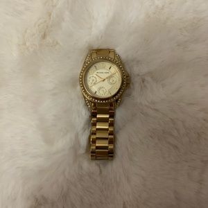 Michael Kors Pave Gold Watch